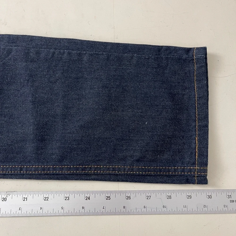 Levis 514 Jeans Mens 28x30 Blue Straight Dark Wash Denim Grunge Minimalist Rock